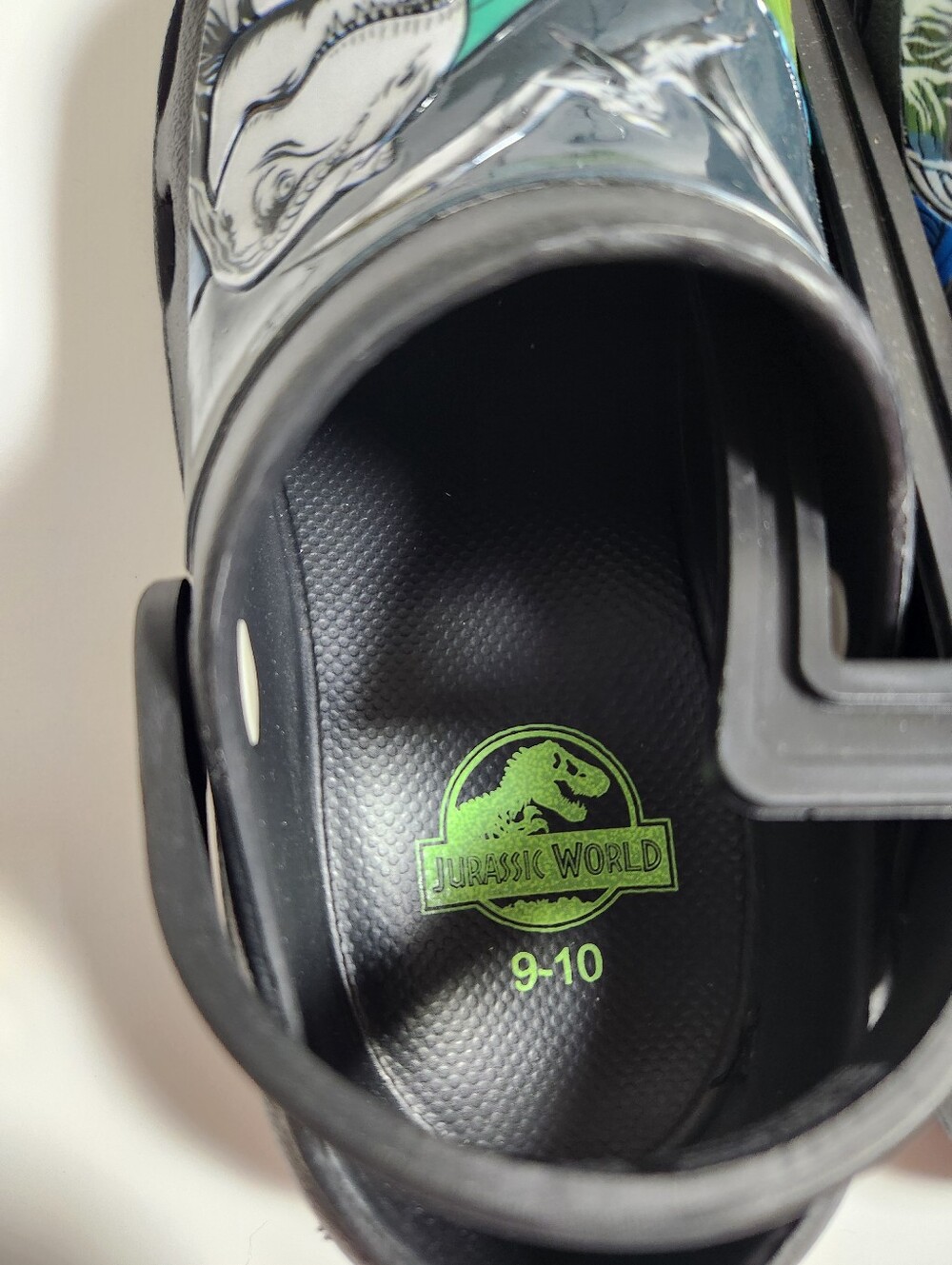 9/10 Boys Jurassic World Dinosaur Slip On Shoes - Picture 2 of 6